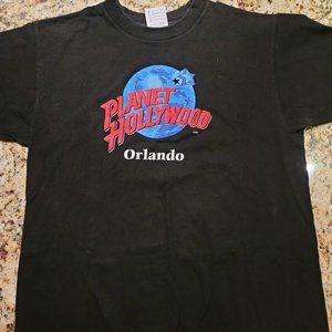 Vintage 90s Single Stitch Planet Hollywood Orlando Graphic Tee T-Shirt